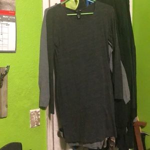 Dark grey long sleeve dress